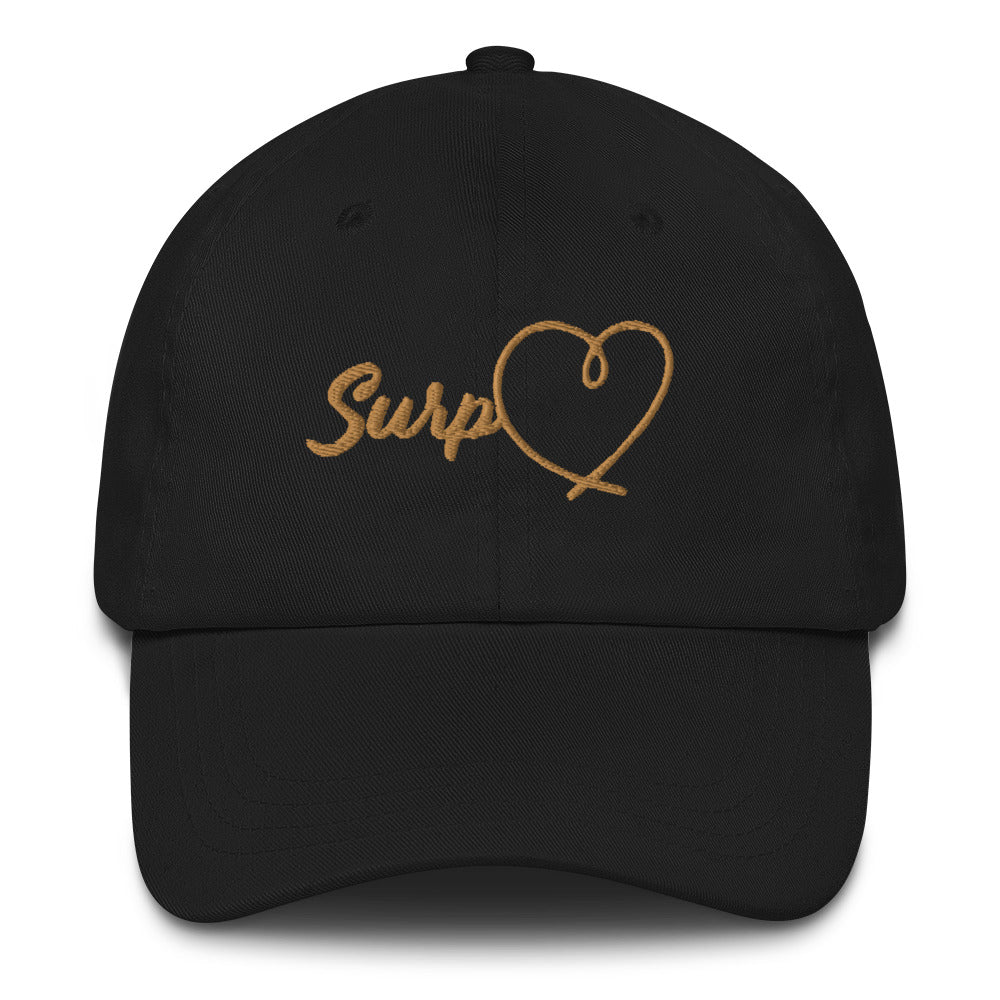 Surp Heart Hat - Gold Letters