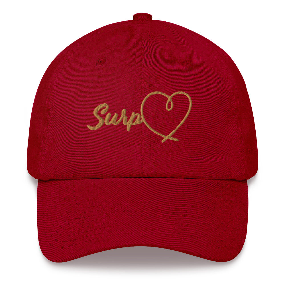 Surp Heart Hat - Gold Letters