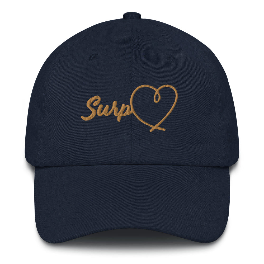 Surp Heart Hat - Gold Letters