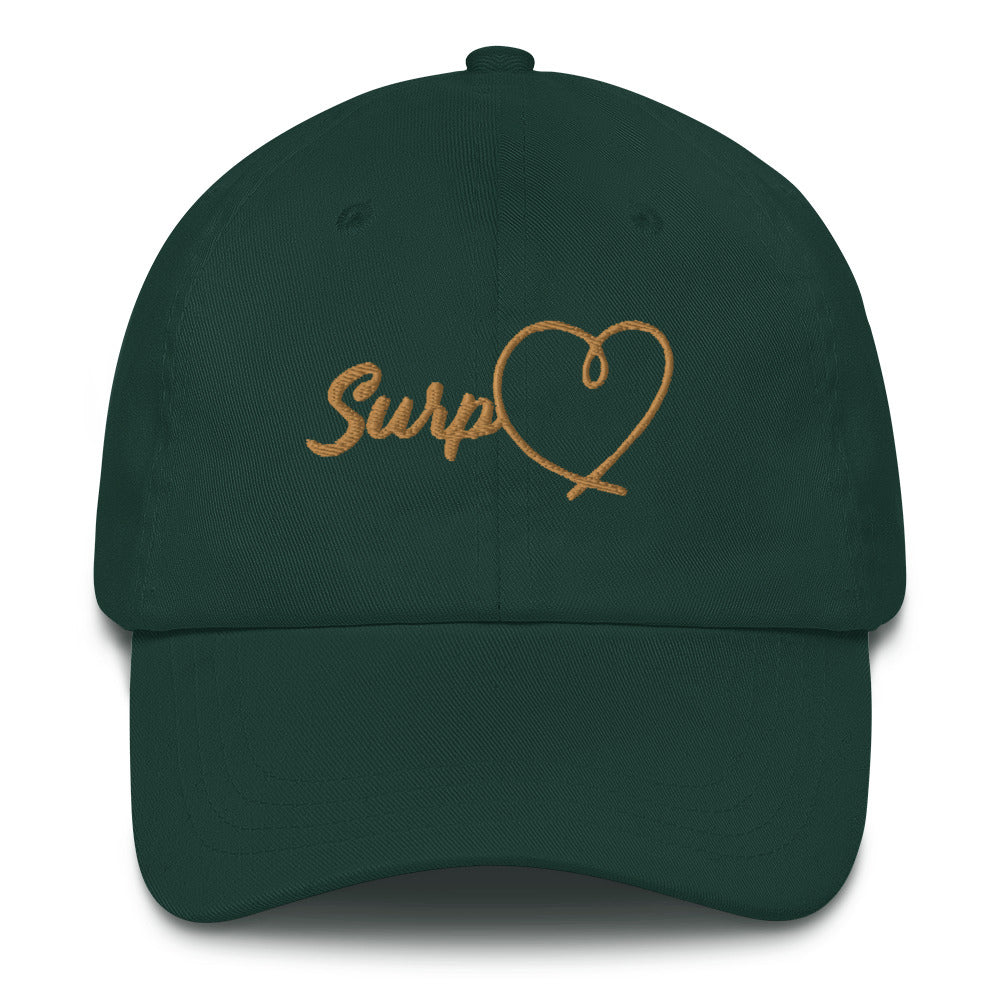 Surp Heart Hat - Gold Letters