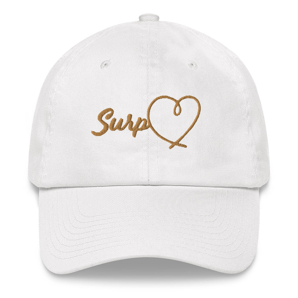 Surp Heart Hat - Gold Letters