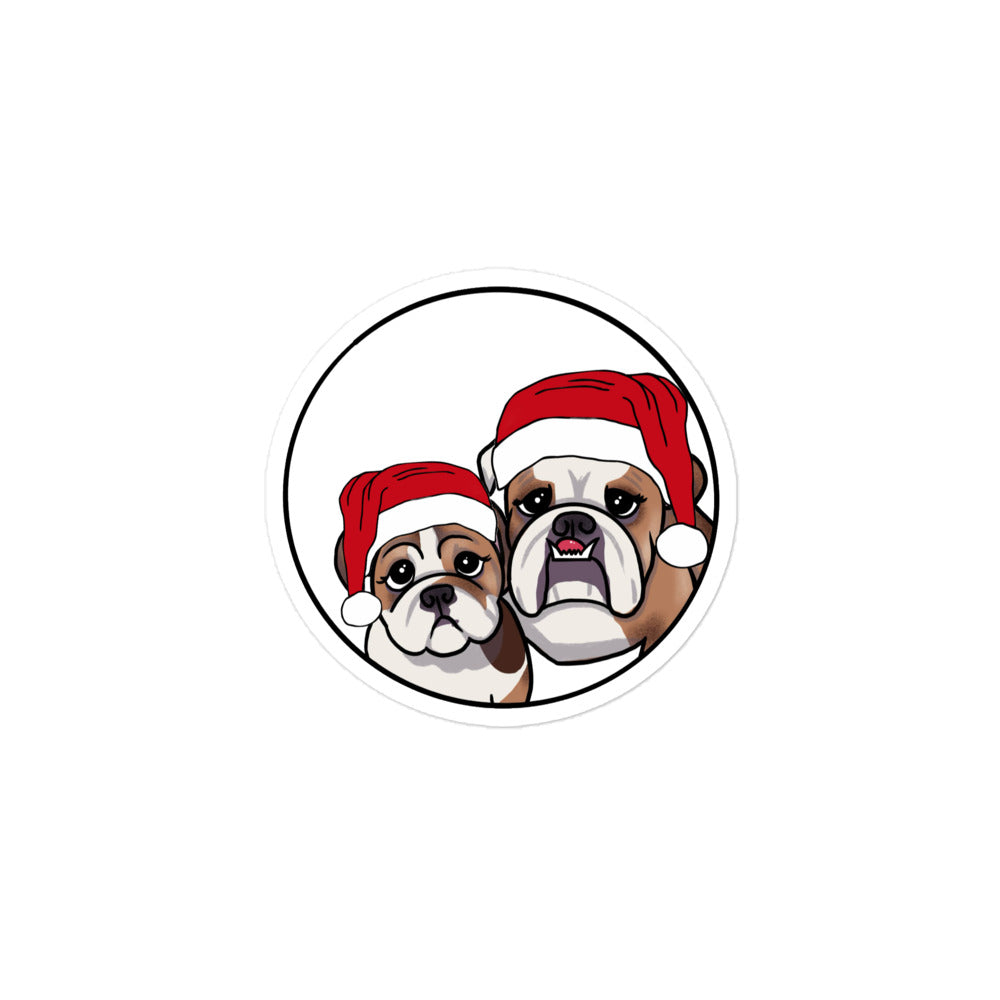 Buffy and Belle Holiday Sticker