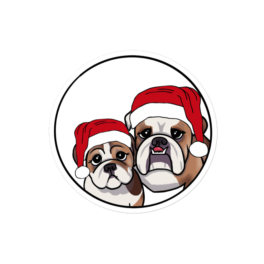 Buffy and Belle Holiday Sticker