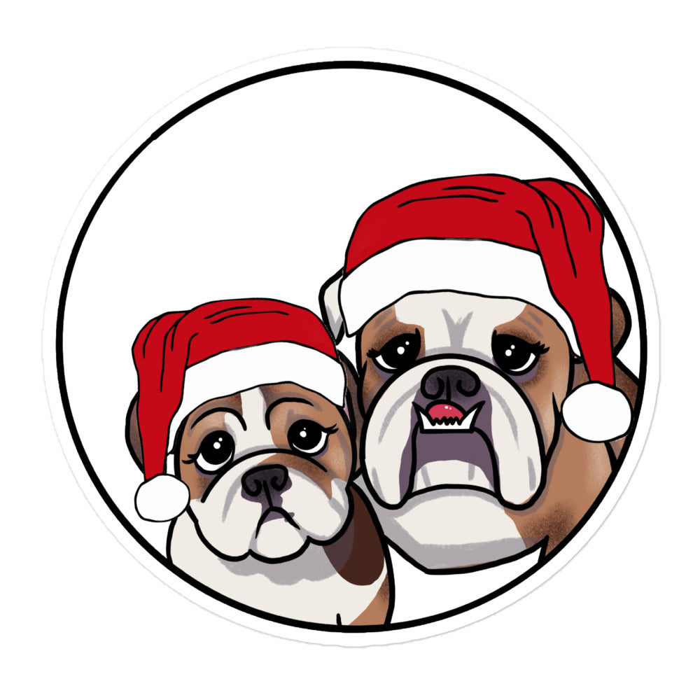 Buffy and Belle Holiday Sticker