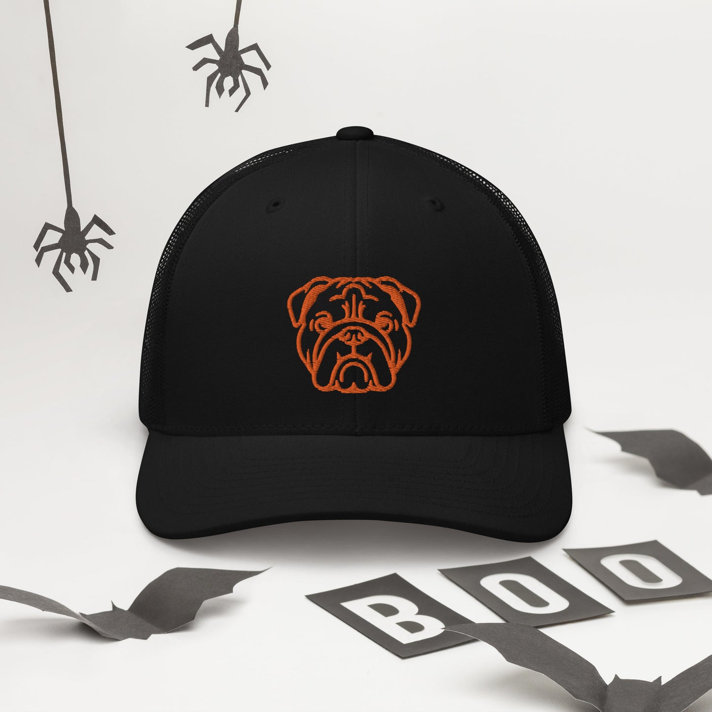 English Bulldog Halloween Trucker Hat