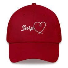 Load image into Gallery viewer, Women&#39;s Surp Heart Hat - White Letters
