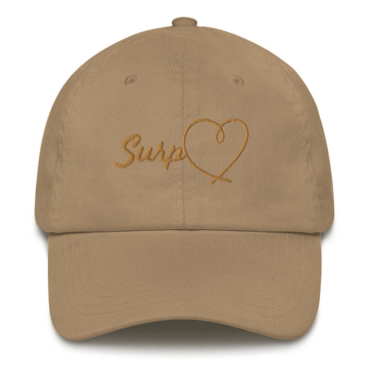 Surp Heart Hat - Gold Letters