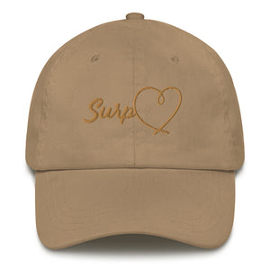 Women's Surp Heart Hat - Gold Letters