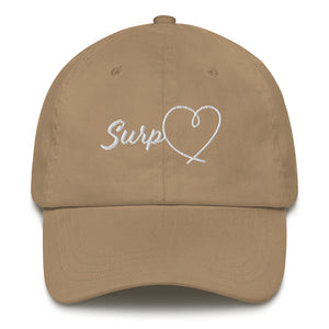 Women's Surp Heart Hat - White Letters