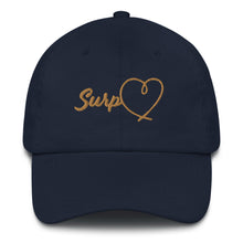 Load image into Gallery viewer, Women&#39;s Surp Heart Hat - Gold Letters
