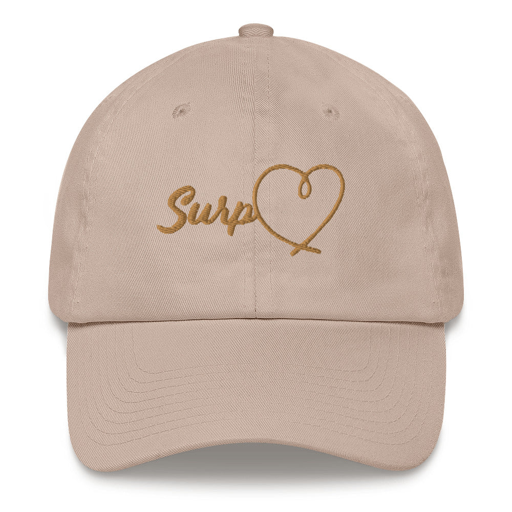 Surp Heart Hat - Gold Letters