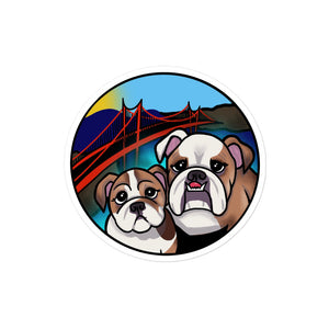 Buffy and Belle SF Sticker