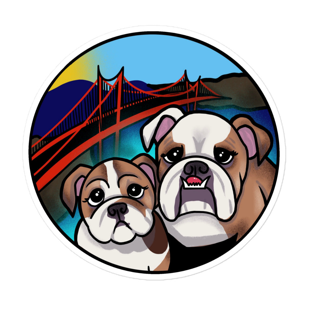 Buffy and Belle SF Sticker