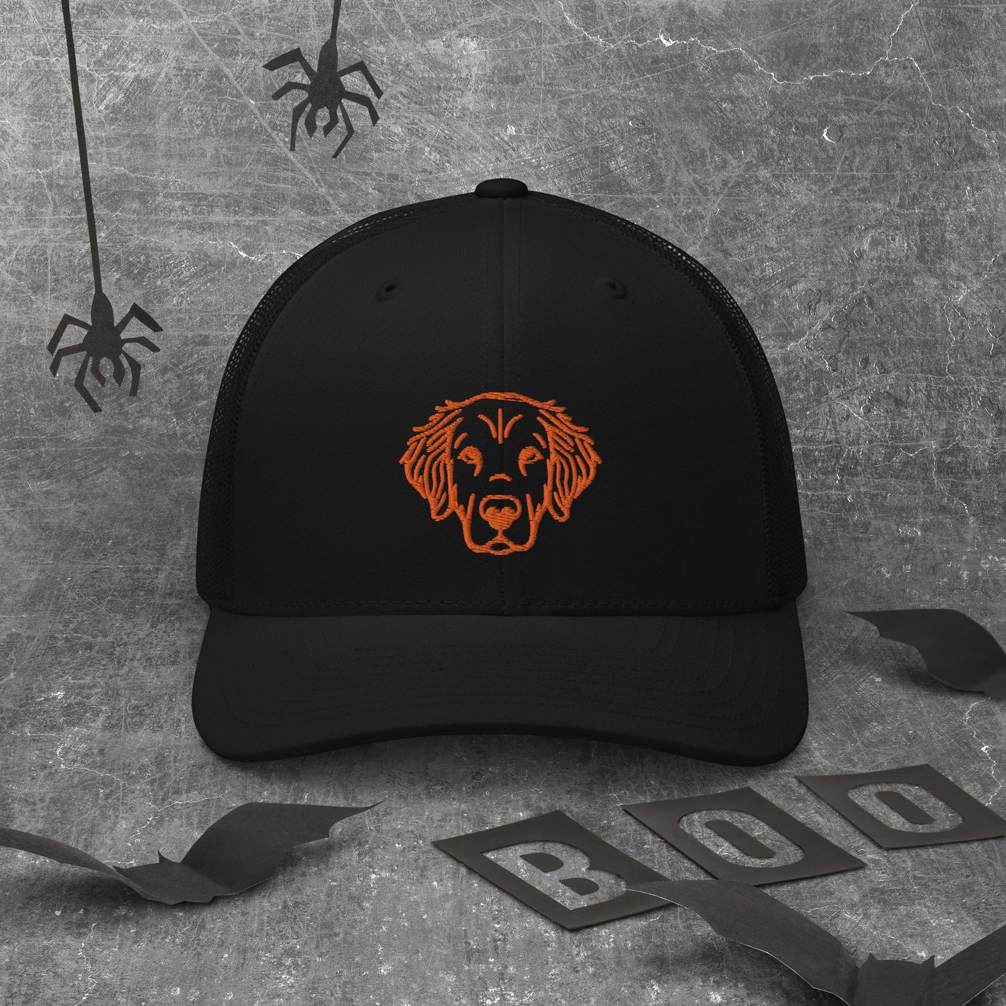 Golden Retriever Halloween Trucker Hat