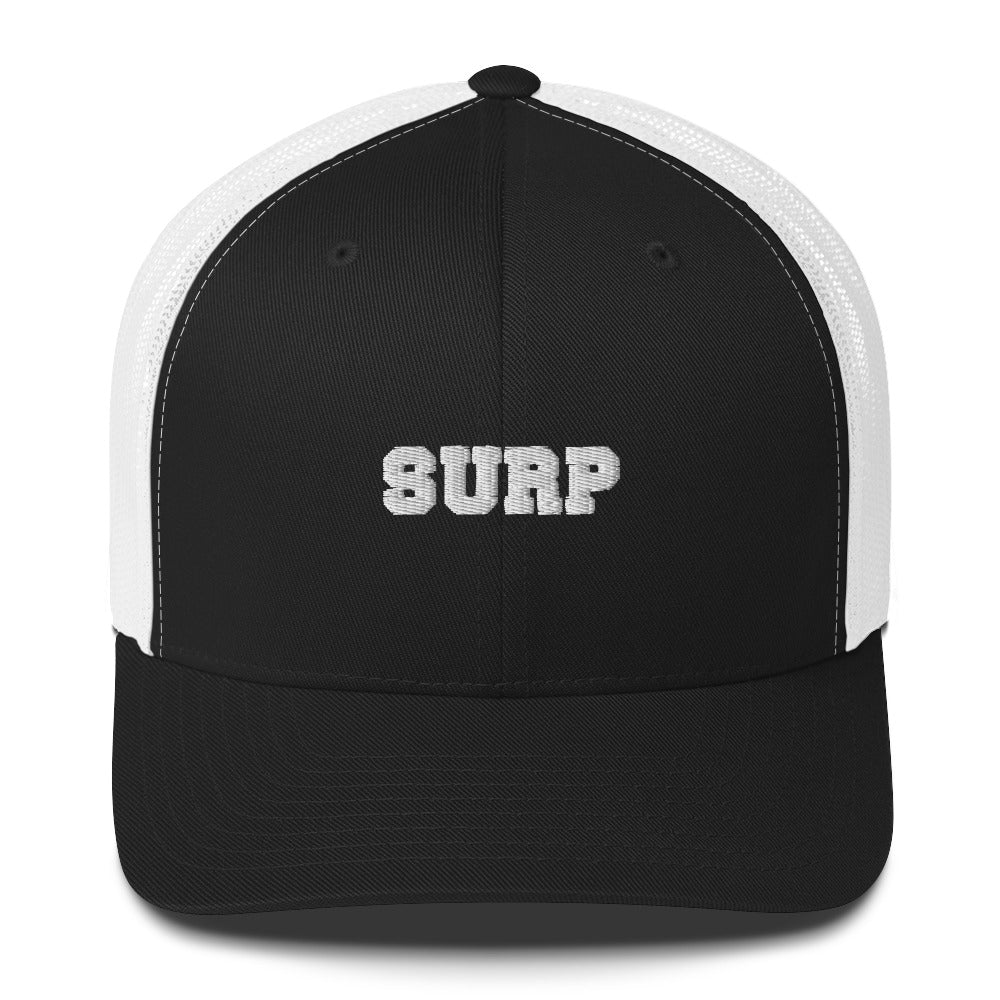 Surp SFBUFF Black / White Trucker Cap Hat