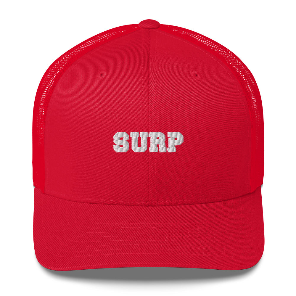 Surp SFBUFF Red Trucker Cap Hat