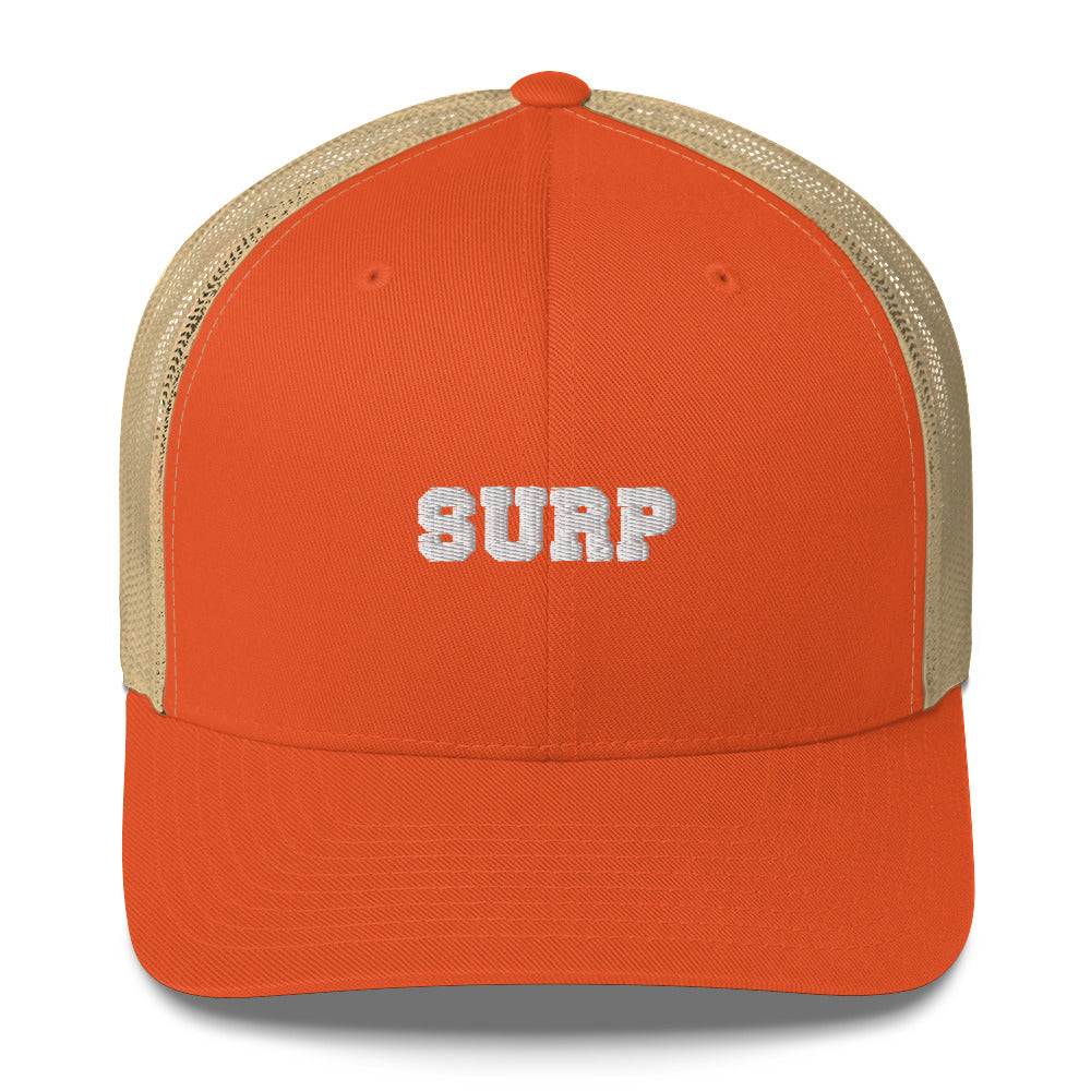 Surp SFBUFF Orange / Khaki Trucker Cap Hat